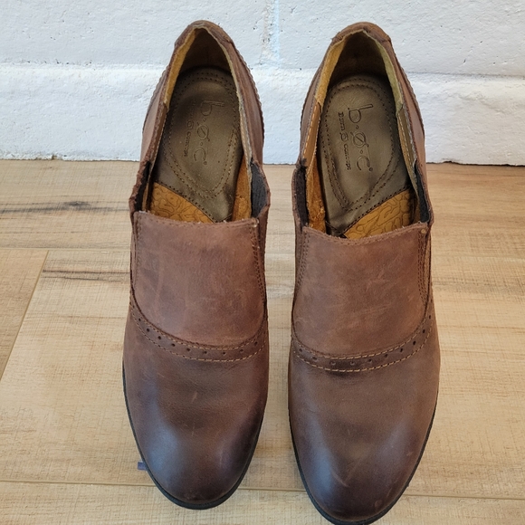 BOC Born Jenifer Heeled Booties Tan/Teak Size 10 - Picture 4 of 9